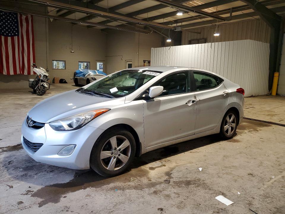 2013 Hyundai Elantra VIN KMHDH4AE1DU988346 COPART salvage auction — VANDALISM, PA - CERTIFICATE OF SALVAGE, sold $825 on 2026-07-22 (photo 1)