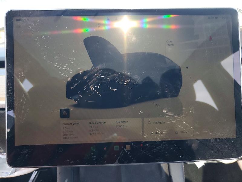 2022 Tesla Model y VIN 7SAYGDEE8NF480617 COPART salvage auction — FRONT END, Ca - Non-Repairable Vehicle Cert, sold $775 on 2026-07-29 (photo 9)