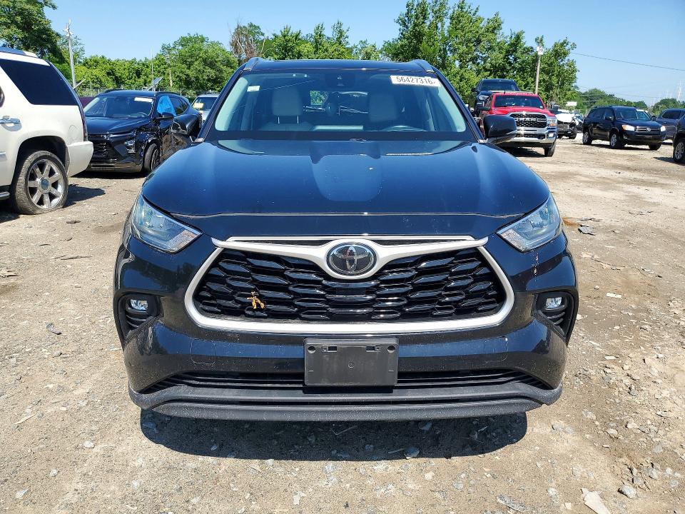 2020 Toyota Highlander VIN 5TDHZRBH6LS506742 COPART salvage auction — REAR END, MD - CERT OF SALVAGE > 75% DAMAGE, sold $7,800 on 2026-07-23 (photo 5)