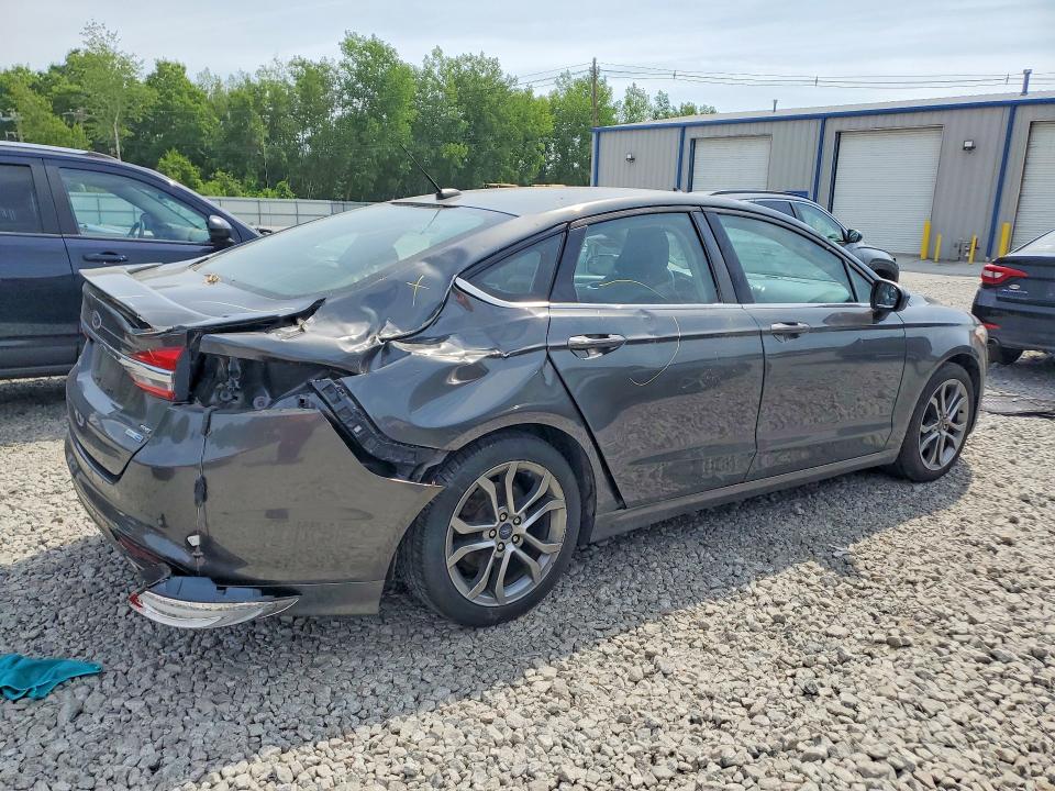 2017 Ford Fusion VIN 3FA6P0T90HR249125 COPART salvage auction — REAR END, Ma - Cert Of Title-Salvage, sold $100 on 2026-07-23 (photo 3)