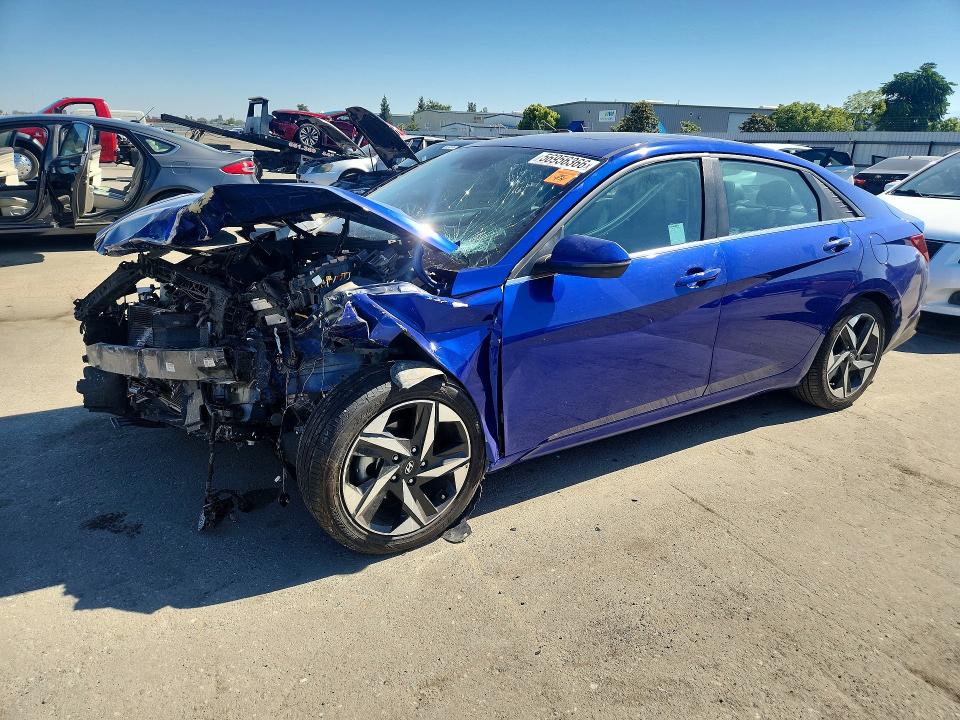 2023 Hyundai Elantra VIN KMHLP4AG6PU400879 COPART salvage auction — FRONT END, Ca - Salvage Certificate, sold $1,350 on 2026-07-31 (photo 1)