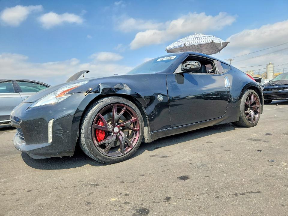 2014 Nissan 370z VIN JN1AZ4EH1EM630595 COPART salvage auction — REAR END, Ca - Salvage Certificate, sold $3,300 on 2026-07-08 (photo 1)