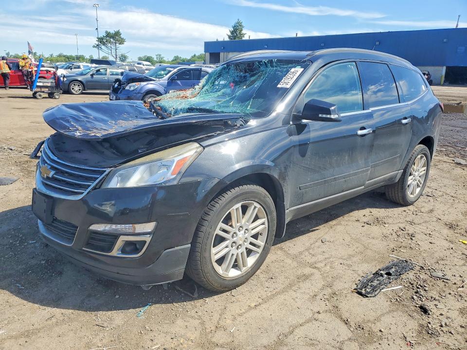 2015 Chevrolet Traverse VIN 1GNKRGKD9FJ139044 COPART salvage auction — FRONT END, MI - CERTIFICATE OF TITLE, sold $450 on 2026-07-02 (photo 1)