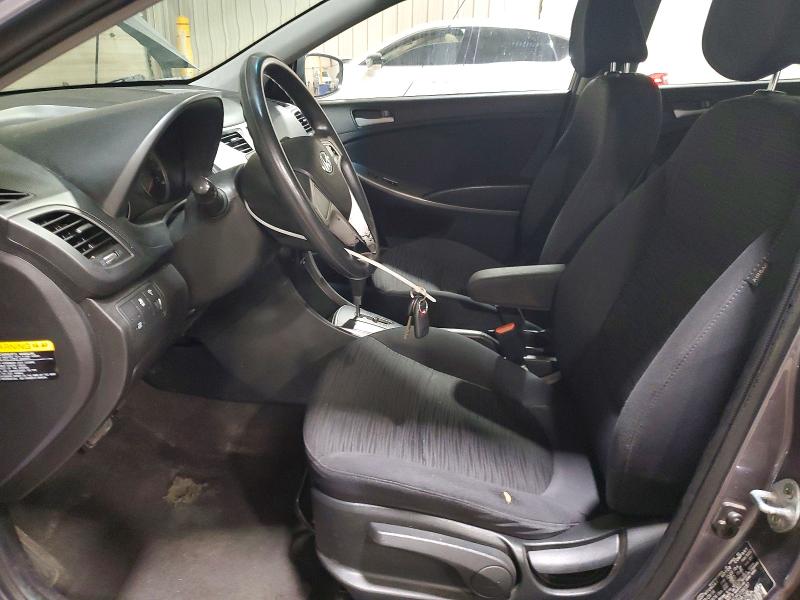 2015 Hyundai Accent VIN KMHCT5AE2FU199187 COPART salvage auction — FRONT END, Nj - Cert Of Title-Salvage, sold $500 on 2026-07-31 (photo 7)