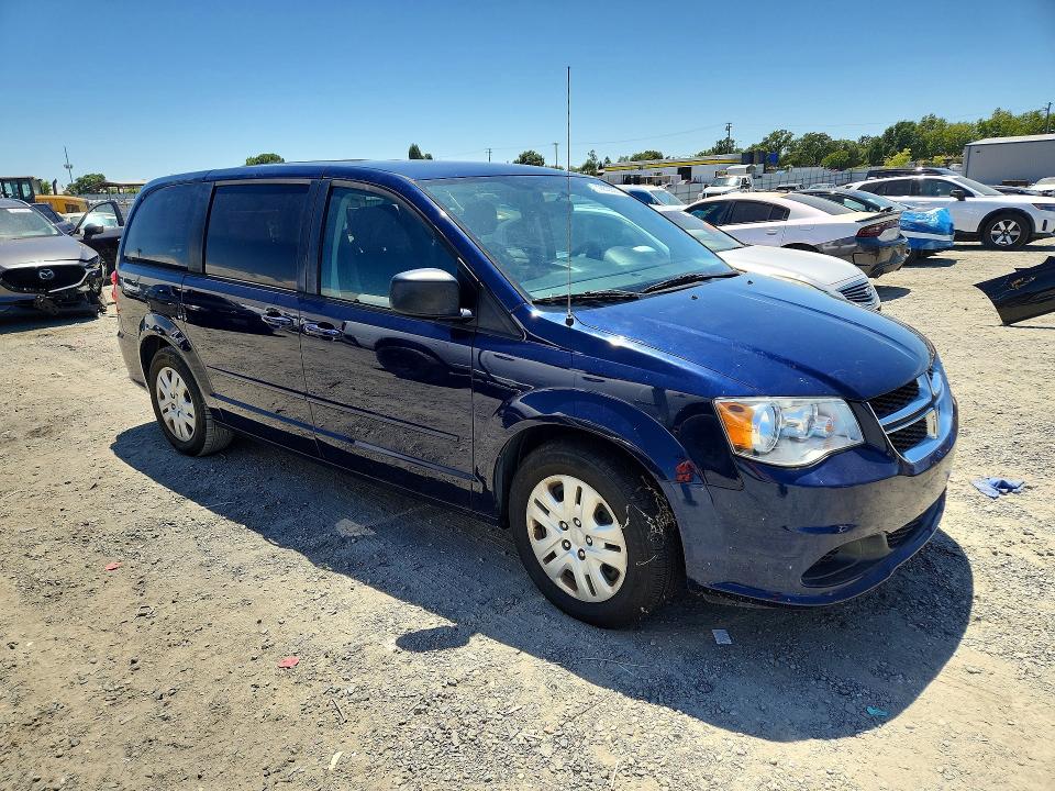 2017 Dodge Caravan VIN 2C4RDGBG1HR637334 COPART salvage auction — MINOR DENT/SCRATCHES, Salvage Title, sold $1,000 on 2026-07-23 (photo 4)