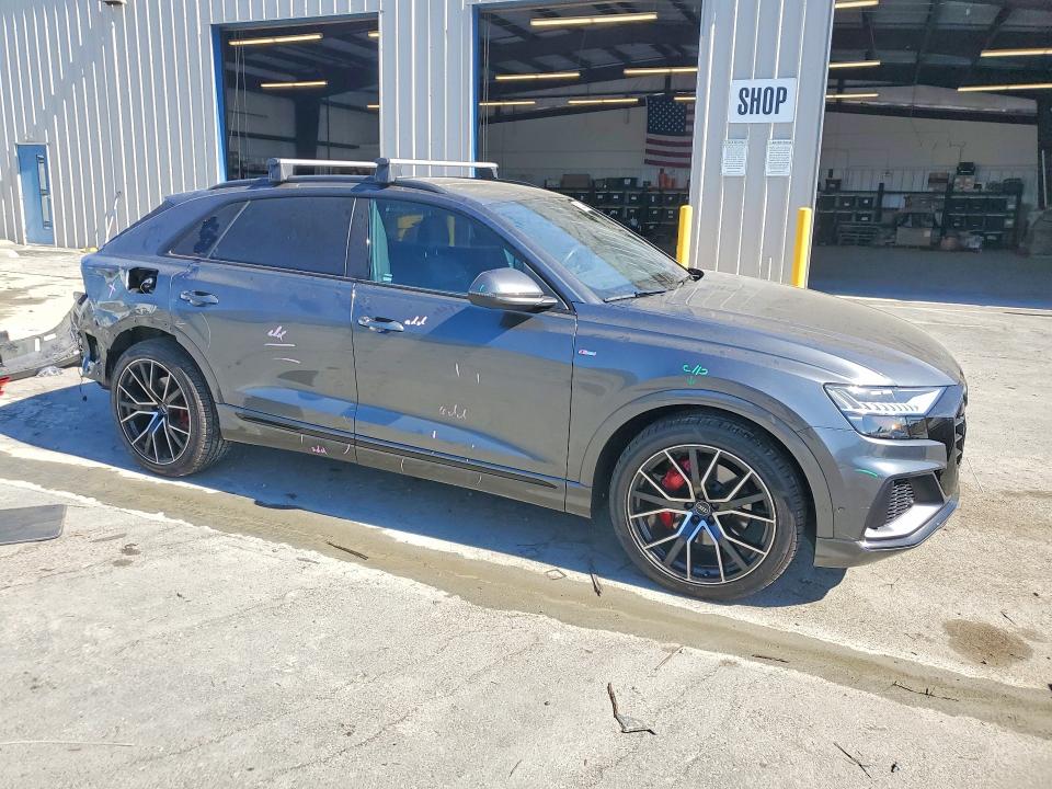 2021 Audi Q8 VIN WA1FVBF19MD021963 COPART salvage auction — REAR END, Ca - Salvage Certificate, sold $18,500 on 2026-07-16 (photo 4)