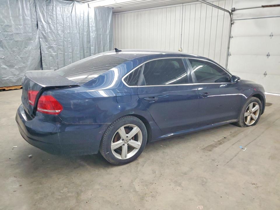 2013 Volkswagen Passat VIN 1VWBH7A35DC086927 COPART salvage auction — REAR END, Wv - Certificate Of Title, sold $90 on 2026-07-07 (photo 3)