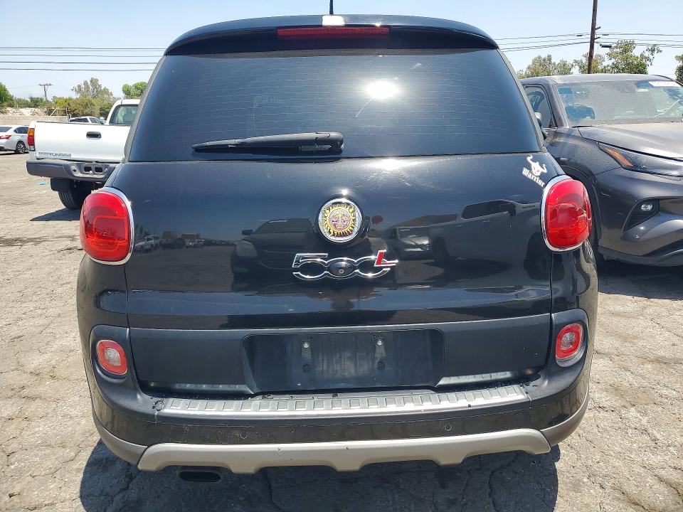 2014 Fiat 500l VIN ZFBCFADH8EZ005857 COPART salvage auction — VANDALISM, Ca - Salvage Certificate, sold $825 on 2026-08-13 (photo 6)