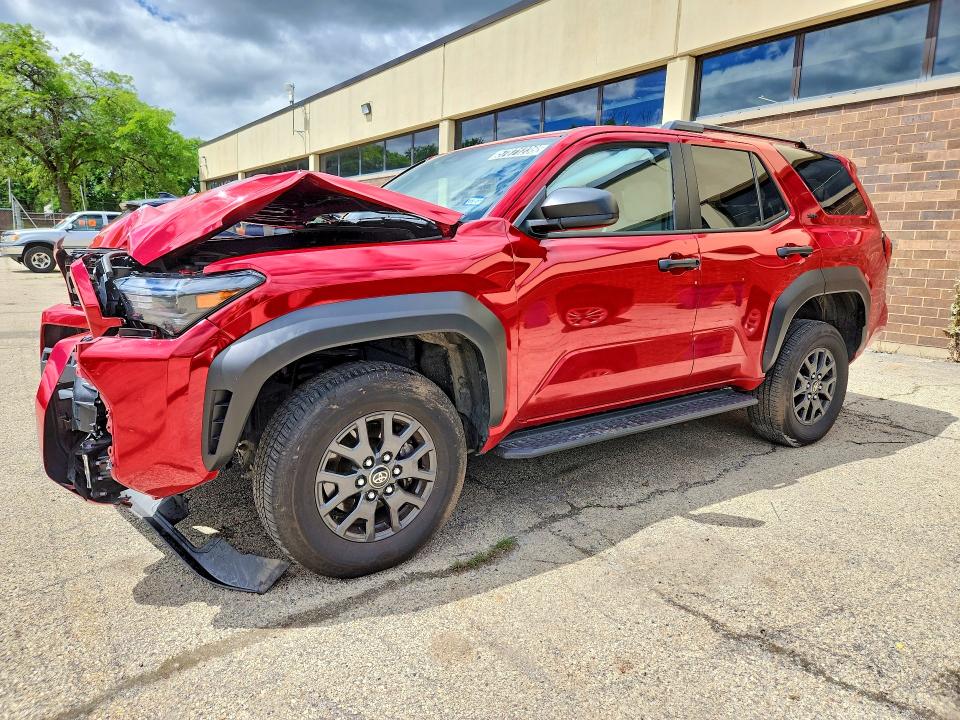 2025 Toyota 4runner VIN JTEVA5BR3S5030753 COPART salvage auction — FRONT END, IL - JUNKING CERT OF A VEHICLE, sold $13,700 on 2026-07-20 (photo 1)