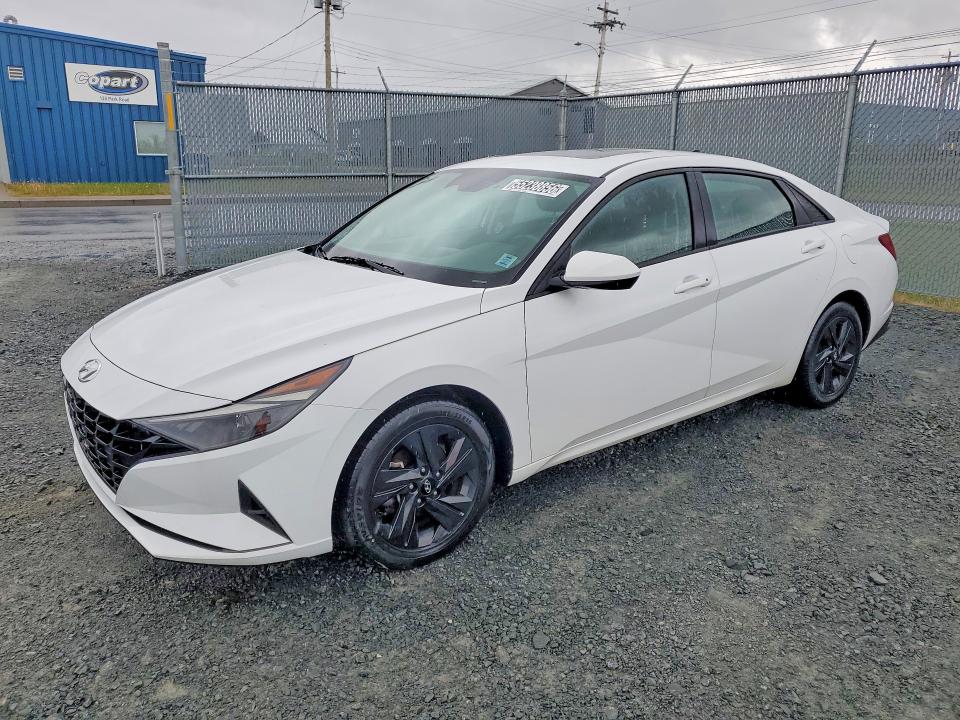 2021 Hyundai Elantra VIN KMHLM4AG1MU145370 COPART salvage auction — NORMAL WEAR, Ns - Cert Of Registration (P), sold $8,300 on 2026-07-03 (photo 1)