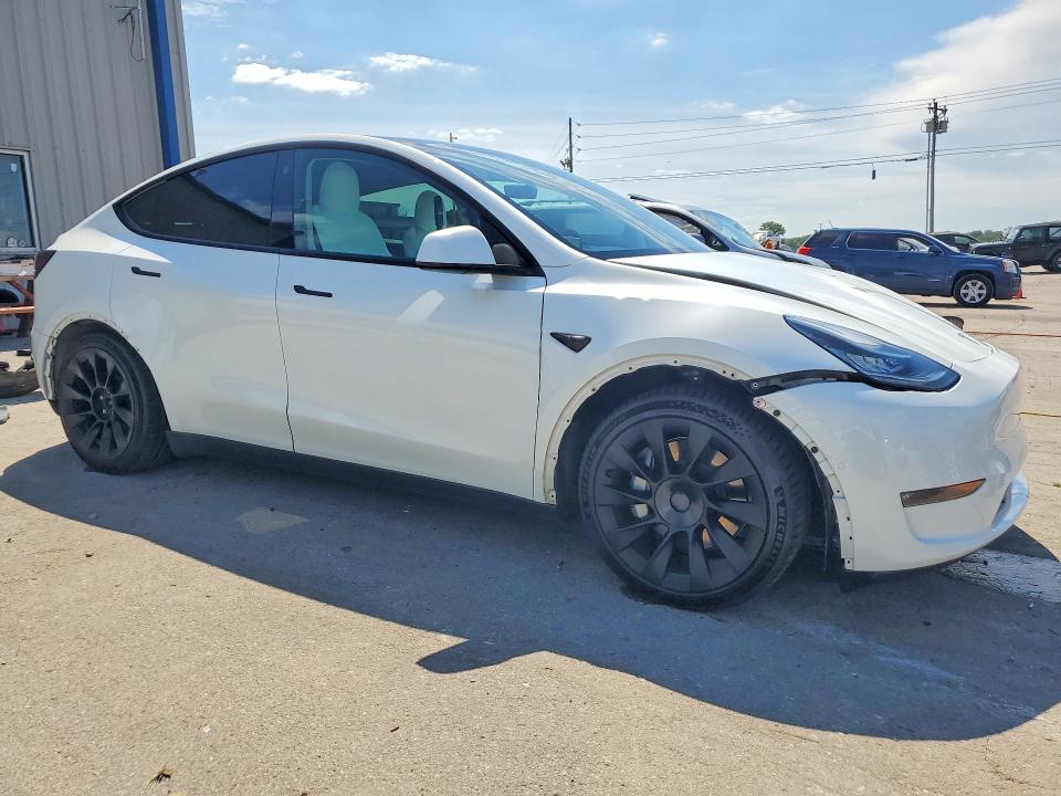 2021 Tesla VIN 5YJYGAEEXMF298637 COPART salvage auction — FRONT END, TN - SALVAGE CERTIFICATE, sold $10,500 on 2026-07-27 (photo 4)