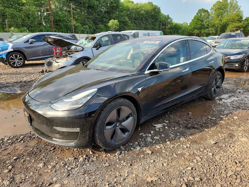 2018 Tesla Model 3 VIN 5YJ3E1EB6JF054064 COPART salvage auction — SIDE, Pa - Certificate Of Salvage, sold $4,850 on 2026-07-13 (photo 1)