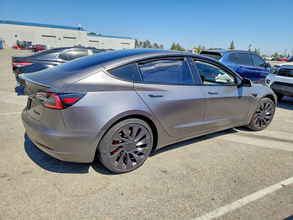 2021 Tesla Model 3 VIN 5YJ3E1EC8MF025047 COPART salvage auction — FRONT END, Salvage Title, sold $5,800 on 2026-08-20 (photo 3)