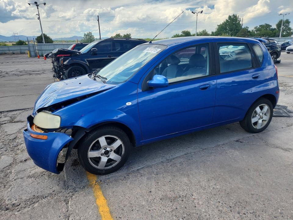 2006 Chevrolet Aveo VIN KL1TG666X6B682090 COPART salvage auction — FRONT END, CO - SALVAGE TITLE, sold $250 on 2026-07-27 (photo 1)