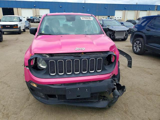 2018 Jeep VIN ZACCJBAH7JPH22216 COPART salvage auction — FRONT END, Mi - Certificate Of Title, sold $325 on 2026-07-28 (photo 5)