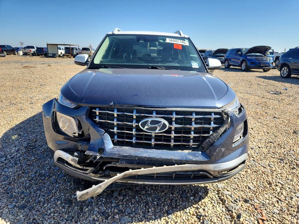 2021 Hyundai Venue VIN KMHRC8A38MU112139 COPART salvage auction — FRONT END, Tx - Salvage Vehicle Title, sold $3,000 on 2026-07-14 (photo 5)