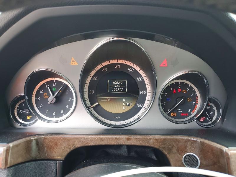 2011 Mercedes-benz E-klasse VIN WDDHF5GB4BA498681 COPART salvage auction — MINOR DENT/SCRATCHES, Fl - Cert Of Title Slvg Rebuildable, sold $1,450 on 2026-07-02 (photo 9)