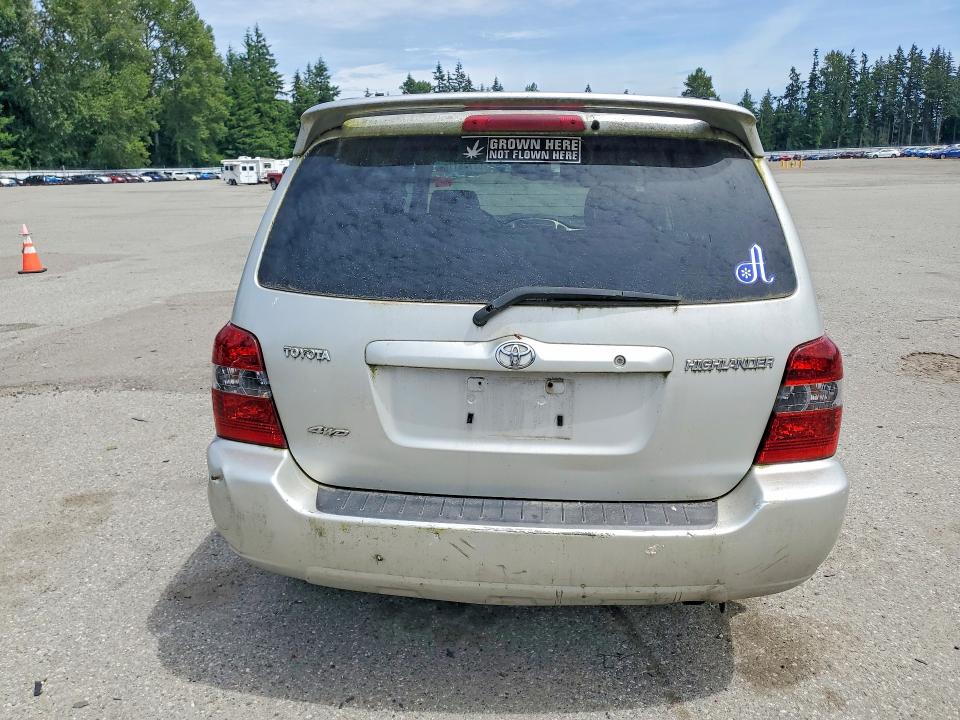2004 Toyota Highlander VIN JTEHD21A140028868 COPART salvage auction — FRONT END, Wa - Vehicle Cert Of Ownership-Titl, sold $375 on 2026-07-27 (photo 6)