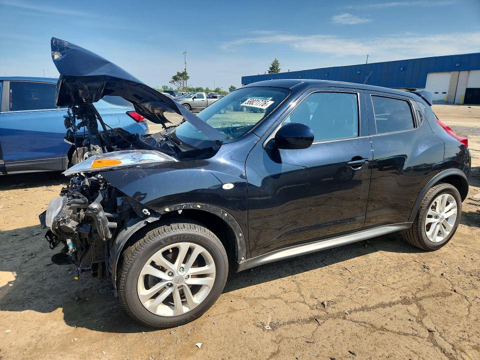2014 Nissan Juke VIN JN8AF5MR2ET357974 COPART salvage auction — FRONT END, Mi - Certificate Of Title, sold $575 on 2026-07-14 (photo 1)