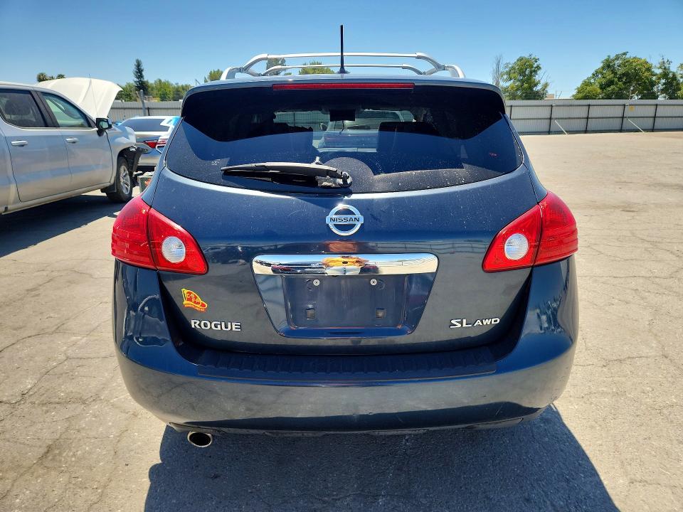 2013 Nissan Rogue VIN JN8AS5MV3DW126300 COPART salvage auction — REAR END, Ca - Salvage Certificate, sold $225 on 2026-07-10 (photo 6)