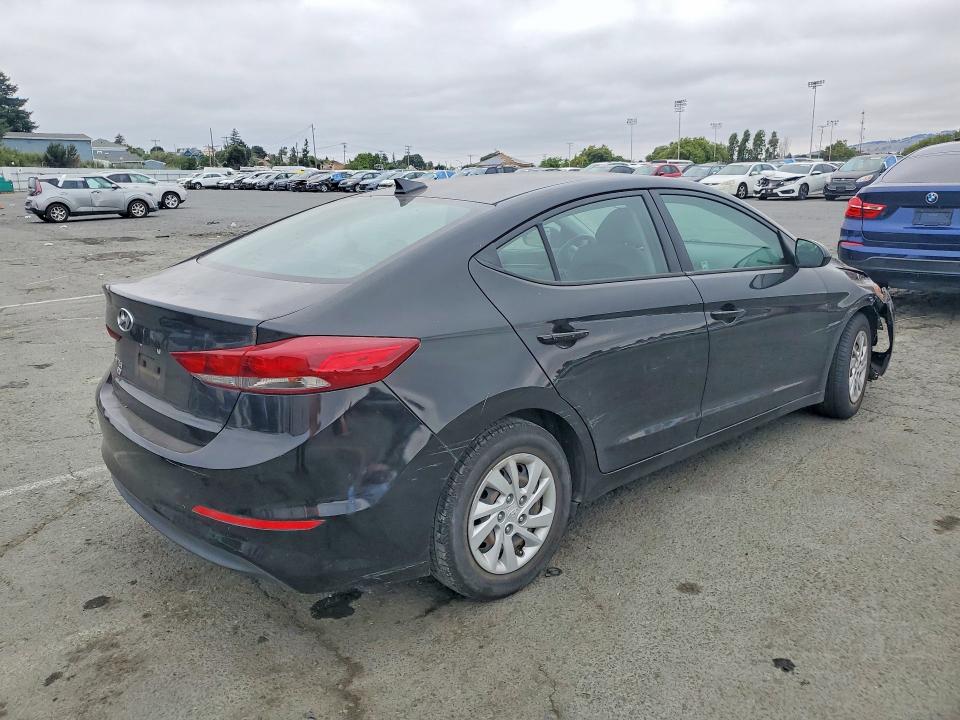 2017 Hyundai Elantra VIN 5NPD74LF9HH125789 COPART salvage auction — VANDALISM, Ca - Salvage Certificate, sold $1,500 on 2026-07-10 (photo 3)