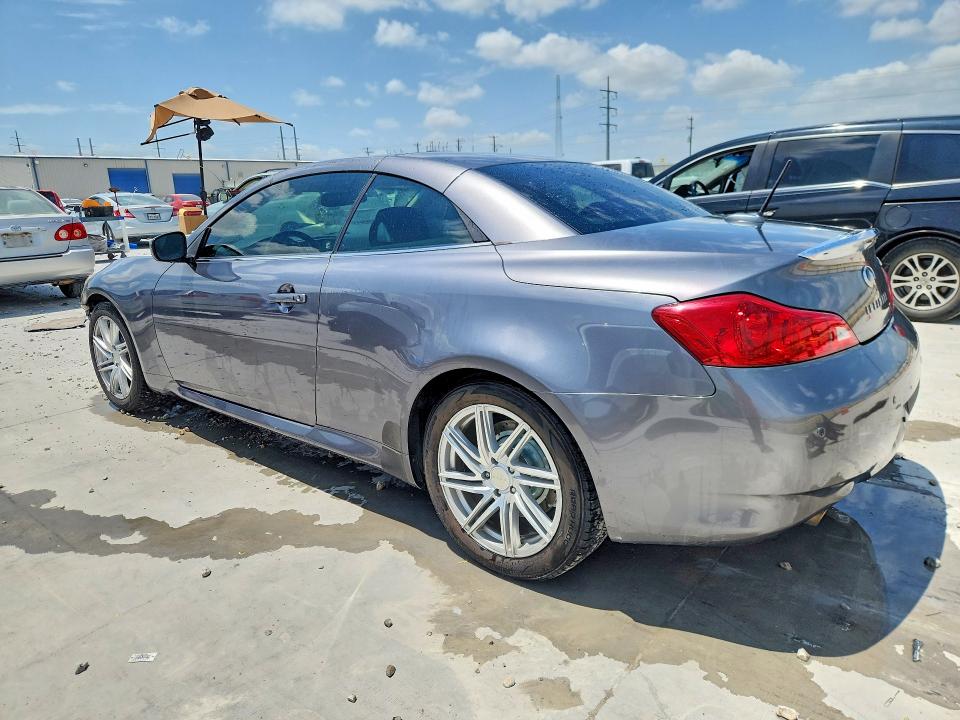 2012 Infiniti G VIN JN1CV6FE2CM200639 COPART salvage auction — FRONT END, Tx - Salvage Vehicle Title, sold $2,650 on 2026-07-28 (photo 2)
