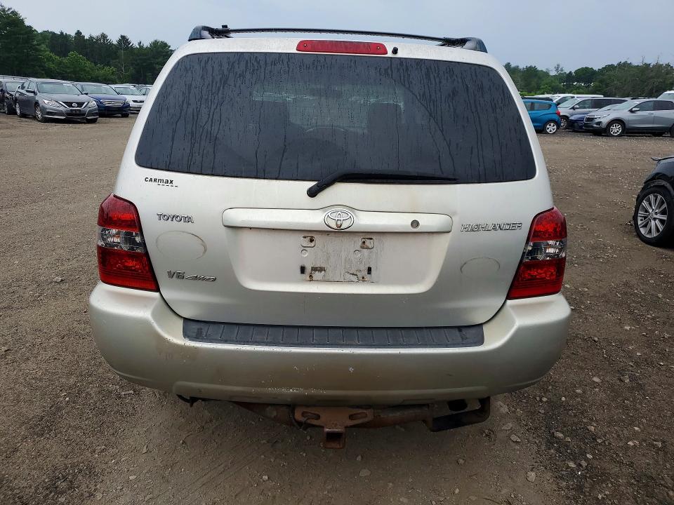 2005 Toyota Highlander VIN JTEEP21A250089271 COPART salvage auction — FRONT END, MD - CERTIFICATE OF TITLE, sold $975 on 2026-07-20 (photo 6)