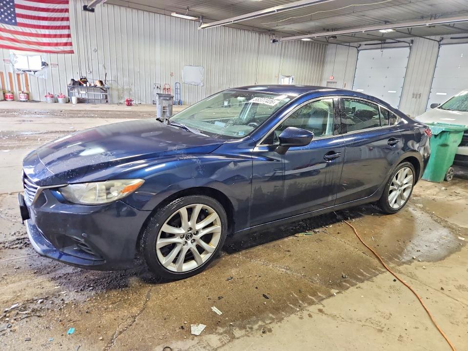 2016 Mazda 6 VIN JM1GJ1V51G1434390 COPART salvage auction — REAR END, Wi - Certificate Of Title, sold $3,500 on 2026-07-13 (photo 1)