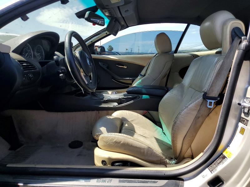 2006 BMW 6 series VIN WBAEK13496CN75304 COPART salvage auction — FRONT END, Ca - Dis/Dlr/Exp Only Clean Title, sold $325 on 2026-07-27 (photo 7)