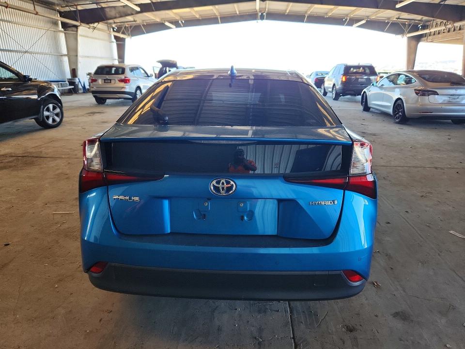 2021 Toyota Prius VIN JTDKAMFU8M3148053 COPART salvage auction — FRONT END, Ca - Salvage Certificate, sold $3,100 on 2026-07-02 (photo 6)