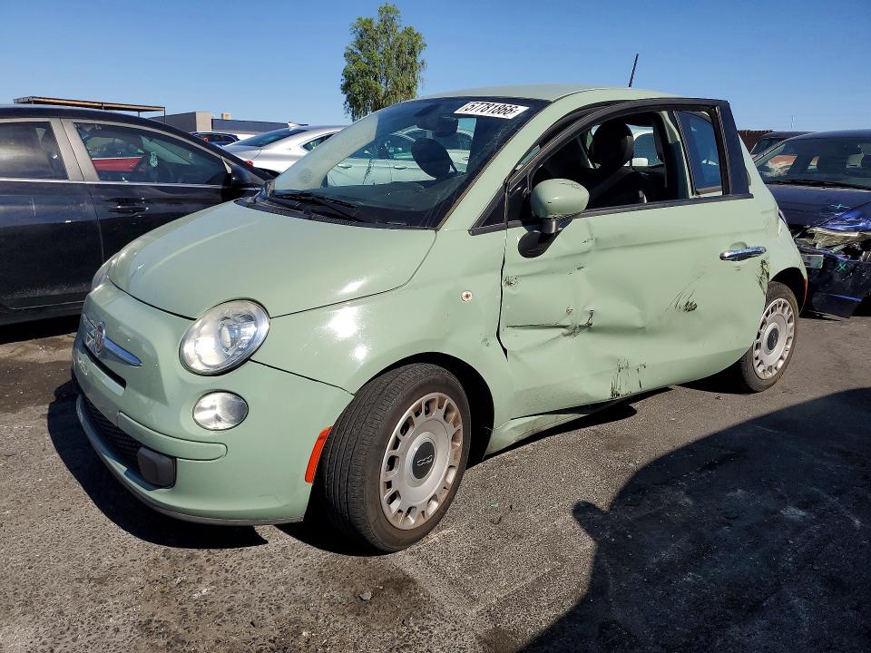 2016 Fiat 500 VIN 3C3CFFAR1GT136330 COPART salvage auction — SIDE, Nv - Salvage Title, sold $975 on 2026-07-27 (photo 1)