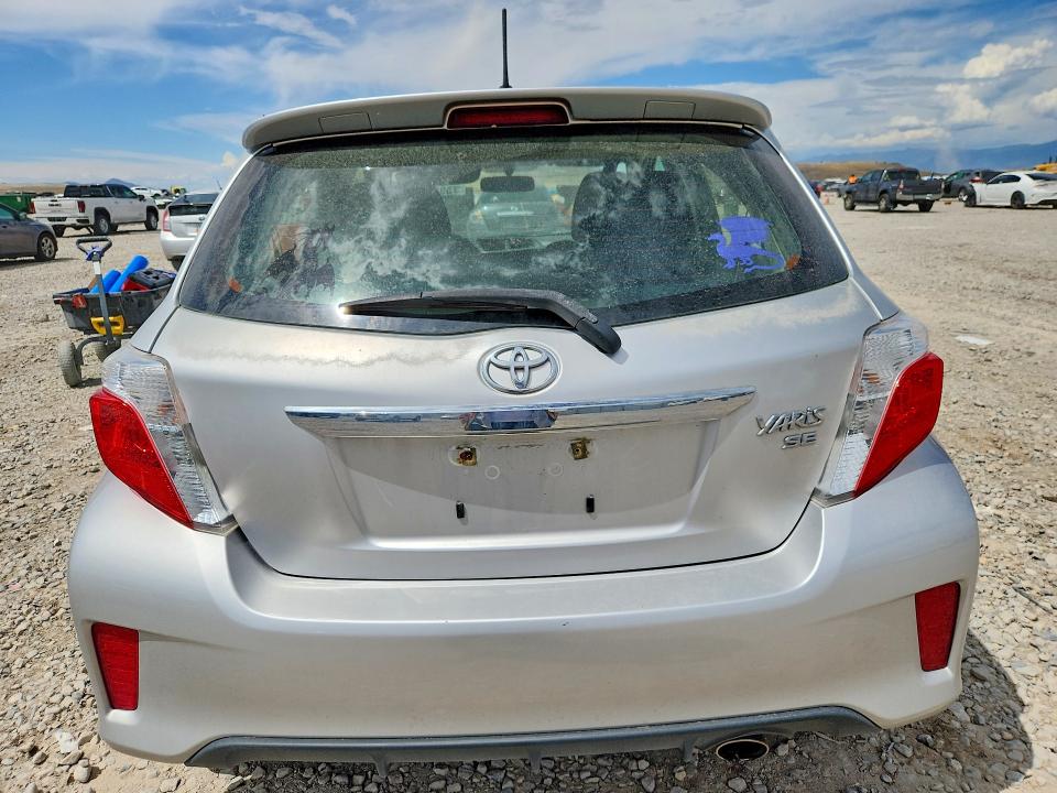 2013 Toyota Yaris VIN JTDKTUD36DD542293 COPART salvage auction — SIDE, Ut - Salvage Certificate, sold $750 on 2026-07-21 (photo 6)