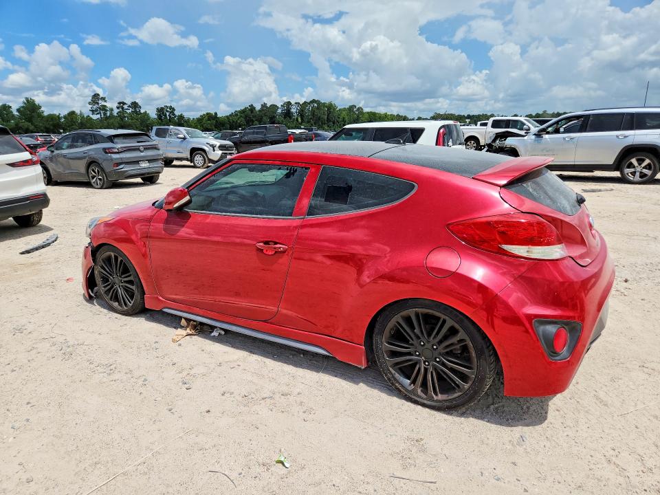 2016 Hyundai Veloster VIN KMHTC6AE7GU260959 COPART salvage auction — FRONT END, Tx - Certificate Of Title (P), sold $1,950 on 2026-07-28 (photo 2)
