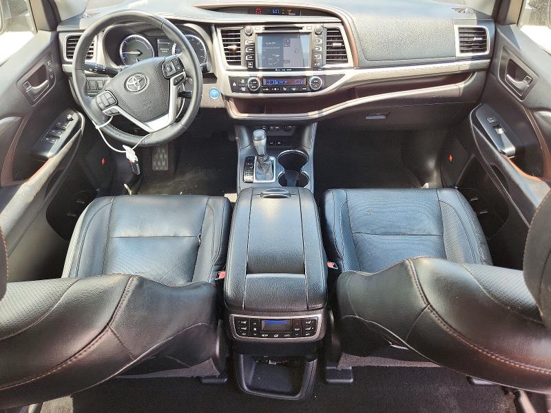 2019 Toyota Highlander VIN 5TDDGRFH3KS054746 COPART salvage auction — HAIL, Ca - Dis/Dlr/Exp Only Clean Title, sold $13,200 on 2026-07-13 (photo 8)