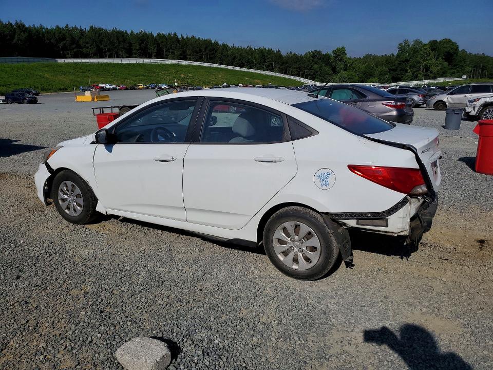 2015 Hyundai Accent VIN KMHCT4AE6FU799463 COPART salvage auction — FRONT END, Nc - Salvage Certificate Of Title, sold $725 on 2026-07-16 (photo 2)