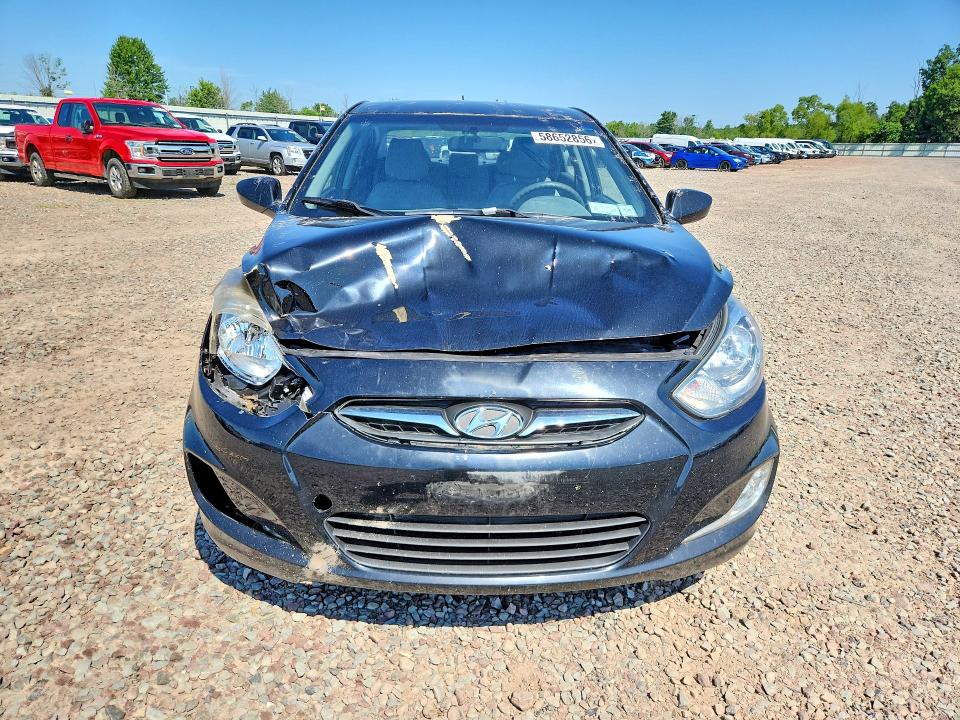 2013 Hyundai Accent VIN KMHCU4AE4DU576476 COPART salvage auction — FRONT END, NY - MV-907A SALVAGE CERTIFICATE, sold $650 on 2026-07-06 (photo 5)