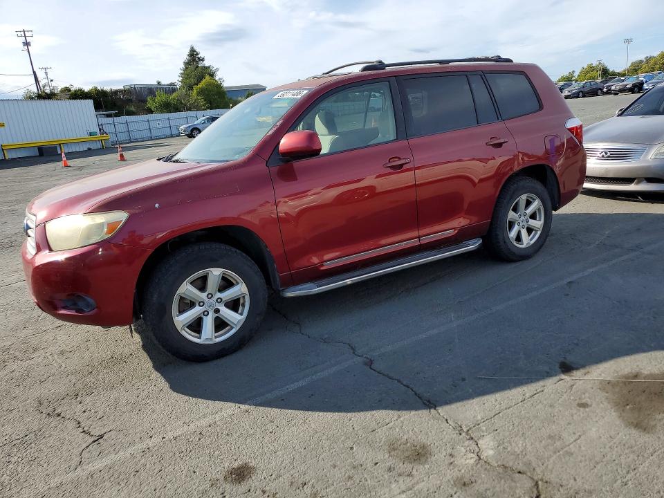 2008 Toyota Highlander VIN JTEES41A082041593 COPART salvage auction — VANDALISM, Ca - Salvage Certificate, sold $100 on 2026-07-24 (photo 1)