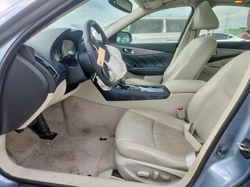 2014 Infiniti Q50 VIN JN1BV7AP3EM672636 COPART salvage auction — FRONT END, Wv - Salvage Certificate, sold $400 on 2026-07-30 (photo 7)