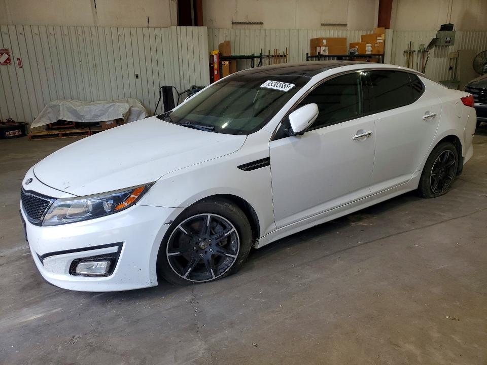 2015 Kia Optima VIN 5XXGN4A78FG461280 COPART salvage auction — MECHANICAL, TX - CERTIFICATE OF TITLE, sold $725 on 2026-07-27 (photo 1)