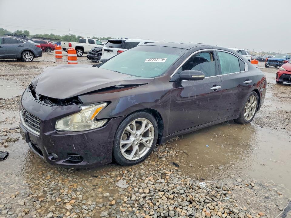 2013 Nissan Maxima VIN 1N4AA5AP1DC810452 COPART salvage auction — FRONT END, Tx - Salvage Vehicle Title, sold $350 on 2026-07-02 (photo 1)