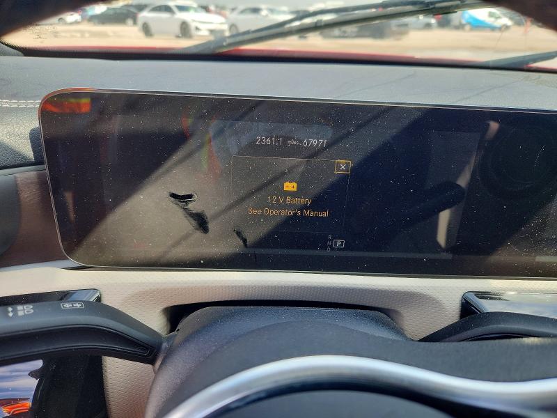 2021 Mercedes-benz Cla-class VIN W1K5J4GB7MN225094 COPART salvage auction — FRONT END, TX - CERTIFICATE OF TITLE, sold $950 on 2026-07-23 (photo 9)