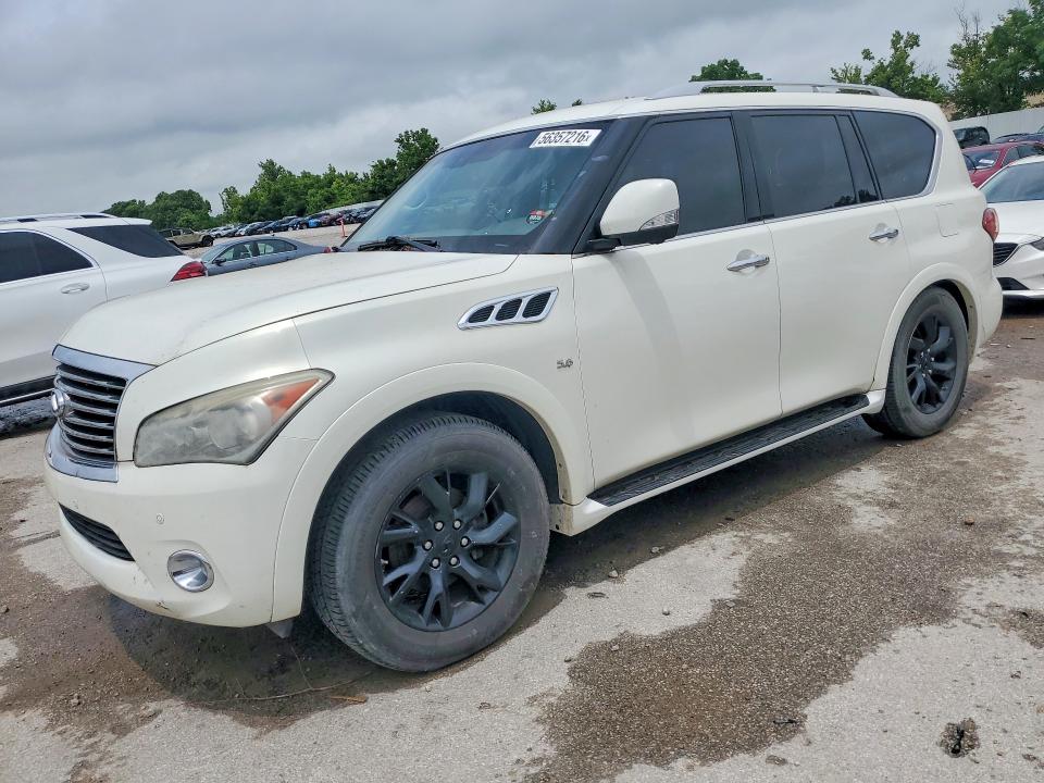2014 Infiniti Qx80 VIN JN8AZ2NE5E9064486 COPART salvage auction — REAR END, MO - DUPLICATE TITLE, sold $2,800 on 2026-07-17 (photo 1)