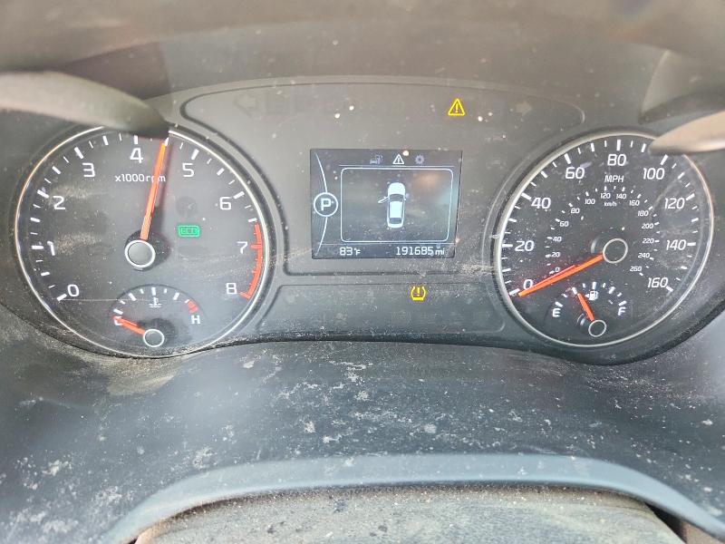 2016 Kia VIN 5XXGT4L33GG024241 COPART salvage auction — REAR END, MO - SALVAGE CERTIFICATE OF TITLE, sold $800 on 2026-07-28 (photo 9)
