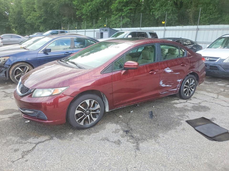 2014 Honda Civic VIN 19XFB2F88EE033999 COPART salvage auction — FRONT END, GA - CERTIFICATE OF TITLE, sold $1,650 on 2026-07-02 (photo 1)