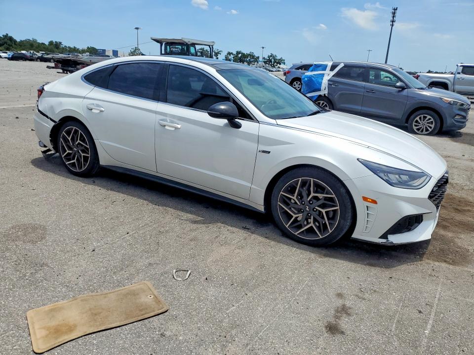 2021 Hyundai Sonata VIN 5NPEK4JC7MH106499 COPART salvage auction — REAR END, Fl - Certificate Of Destruction, sold $6,800 on 2026-07-27 (photo 4)