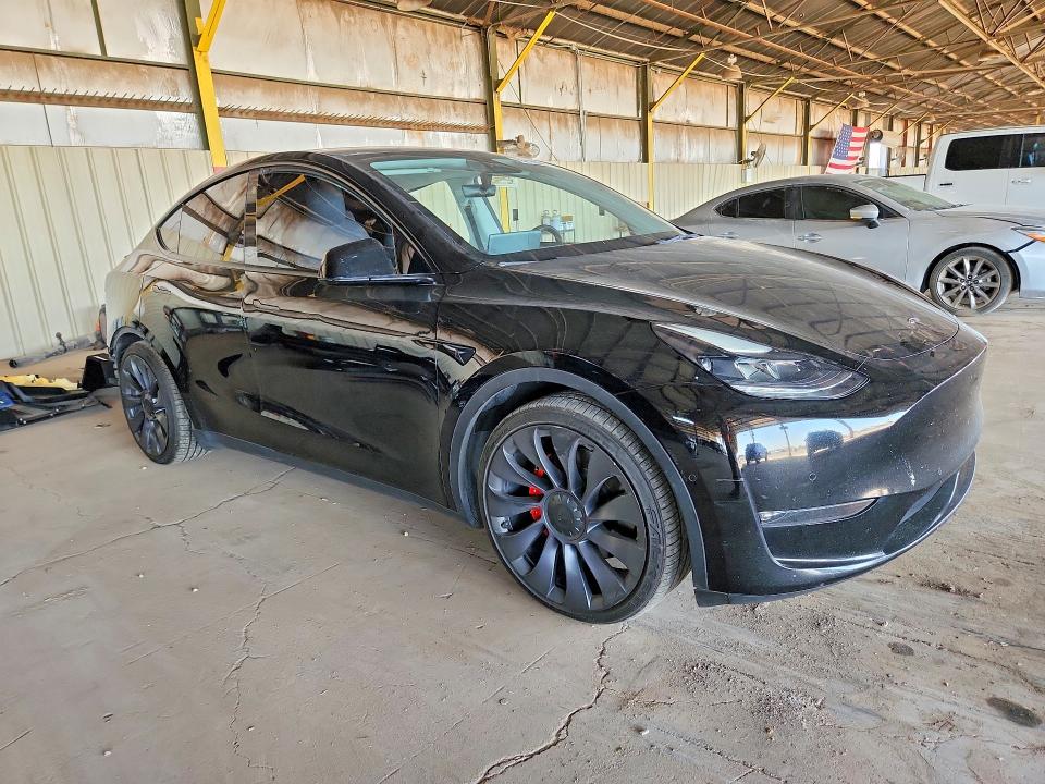 2021 Tesla VIN 5YJYGDEF5MF211575 COPART salvage auction — SIDE, Az - Cert Of Title - Salvage, sold $2,550 on 2026-07-13 (photo 4)