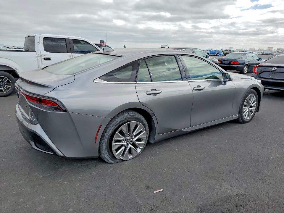 2021 Toyota Mirai VIN JTDAAAAA2MA000645 COPART salvage auction — SIDE, CA - SALVAGE CERTIFICATE, sold $50 on 2026-07-22 (photo 3)
