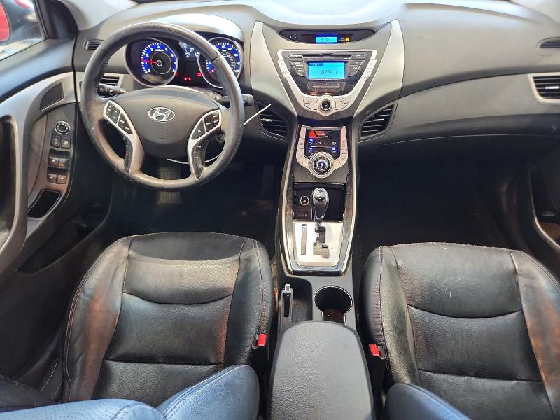 2012 Hyundai Elantra VIN KMHDH4AE7CU308884 COPART salvage auction — HAIL, Ne - Cert Of Title-Salvage, sold $575 on 2026-07-07 (photo 8)
