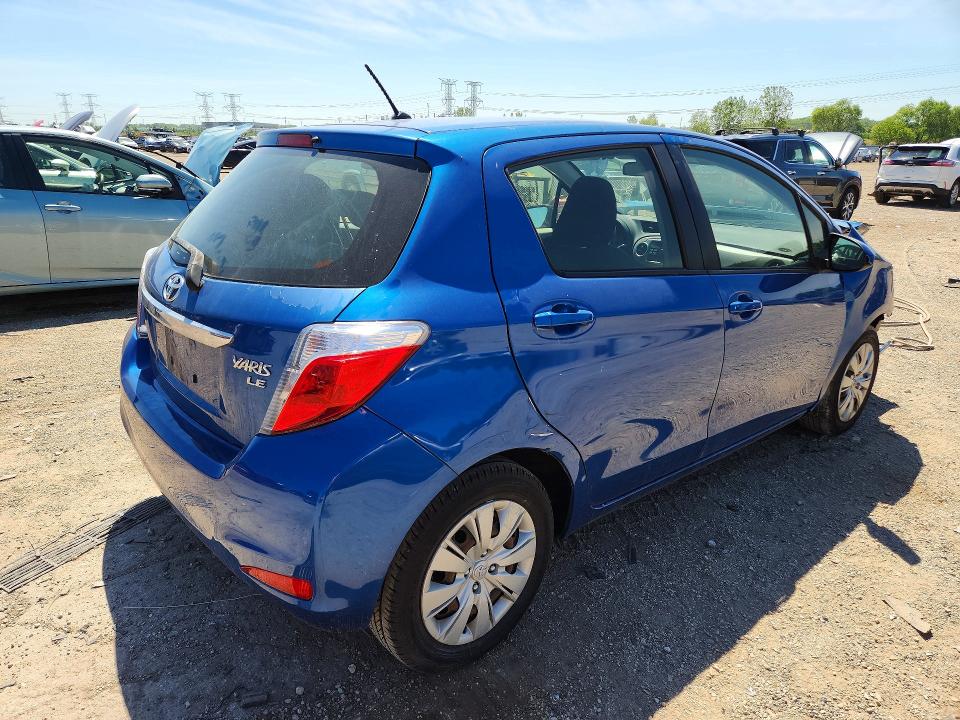 2014 Toyota VIN JTDKTUD3XED591997 COPART salvage auction — FRONT END, Il - Salvage Certificate, sold $1,200 on 2026-07-16 (photo 3)
