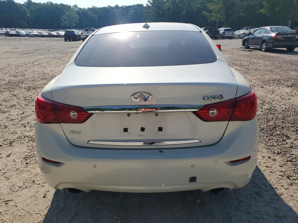 2014 Infiniti Q50 VIN JN1BV7AR7EM701881 COPART salvage auction — FRONT END, NC - SALVAGE CERTIFICATE OF TITLE, sold $475 on 2026-07-24 (photo 6)